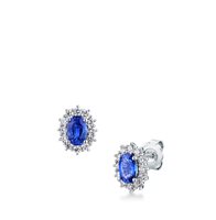 Orecchini Mirco Visconti Donna in Oro bianco Zaffiro 1.37 Ct Z685S/B10Z - Z685S/B10Z